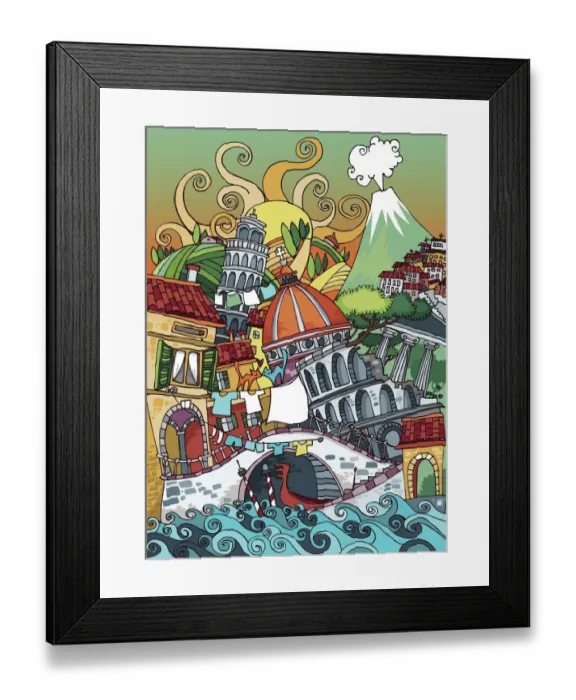 Framed Print : Love Italy Framed Print : Love Italy