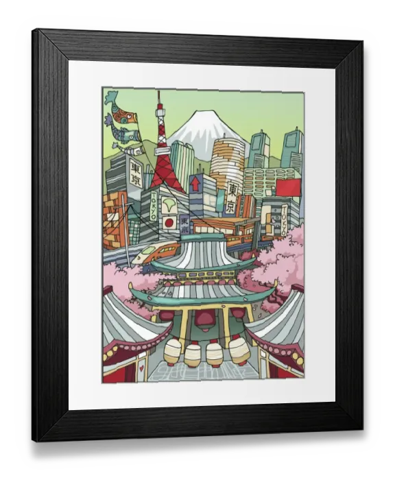 Framed Print : Love Tokyo Framed Print : Love Tokyo
