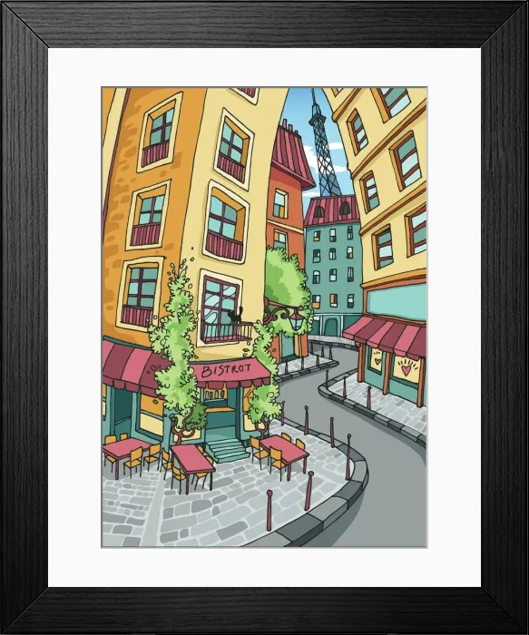 Framed Print : Love Paris