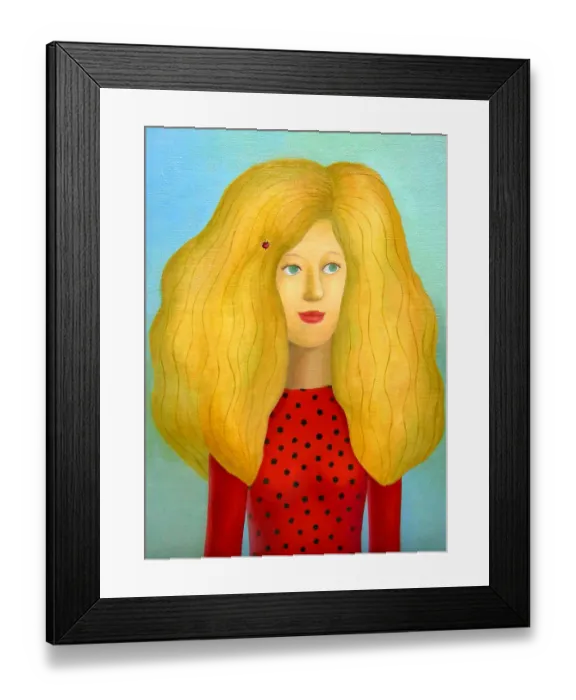 Framed Print : Golden hair woman Framed Print : Golden hair woman