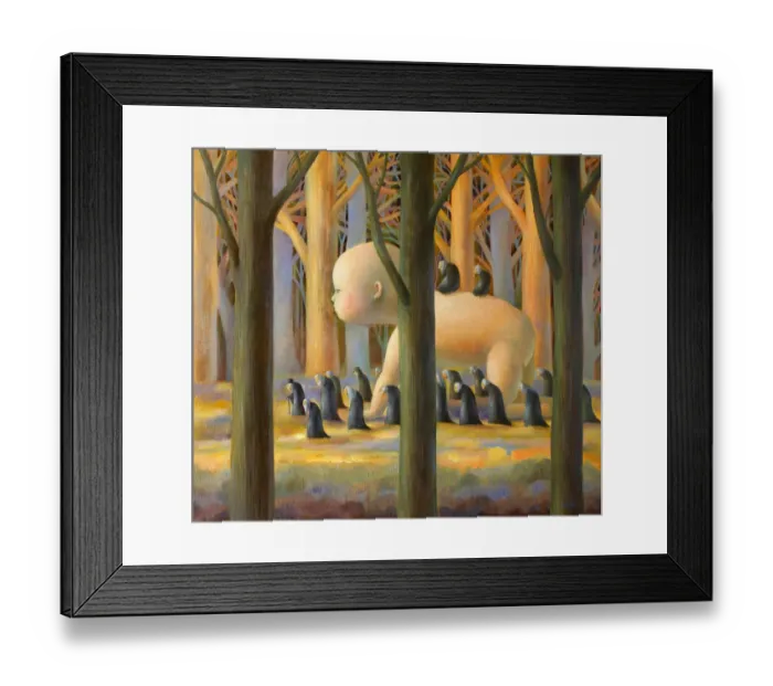 Framed Print : Forest in February Framed Print : Forest in February