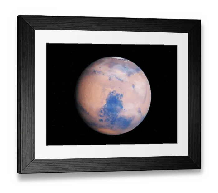 Framed Print : Planet in space, illustration Framed Print : Planet in space, illustration