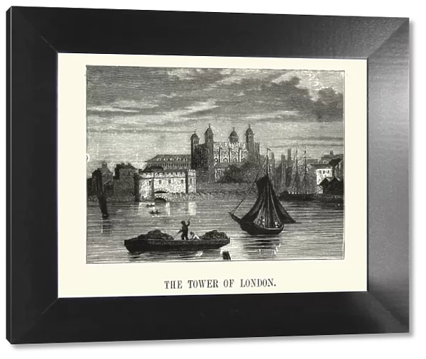 The Tower of London from the Thames 19th Century