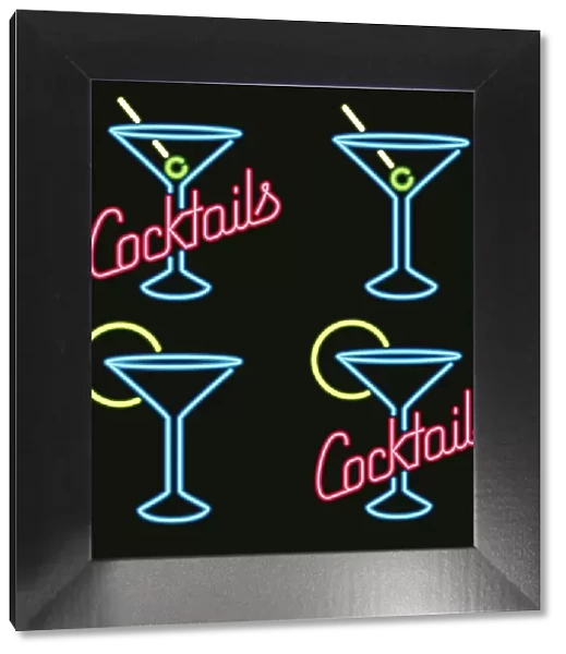 Neon Cocktail Lounge Signs