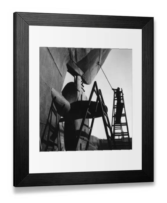 Framed Print : Shipyard Worker Framed Print : Shipyard Worker