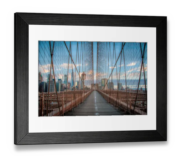 Framed Print : On the Brooklyn Bridge Framed Print : On the Brooklyn Bridge