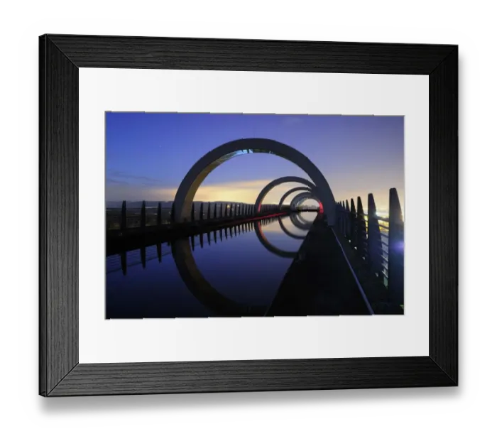 Framed Print : Forth and Clyde Canal by Falkirk wheel Framed Print : Forth and Clyde Canal by Falkirk wheel
