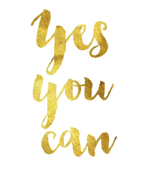 Yes you can gold foil message