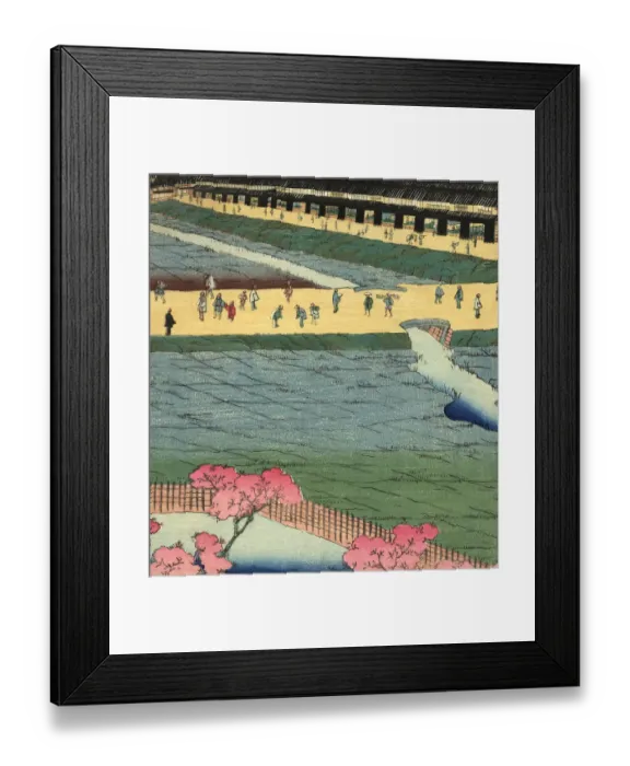 Framed Print : Vintage Japanese Woodblock Circa 1800 Framed Print : Vintage Japanese Woodblock Circa 1800