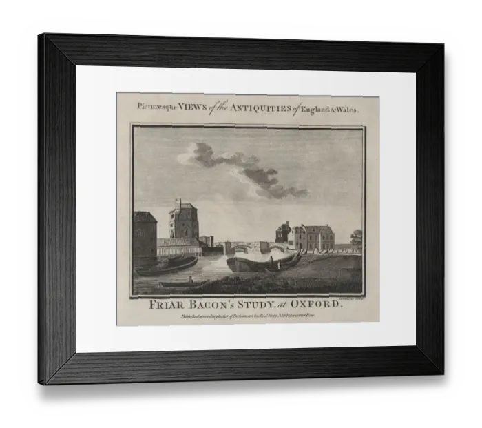 Framed Print : Antique Engraving of Oxford 1786 Framed Print : Antique Engraving of Oxford 1786