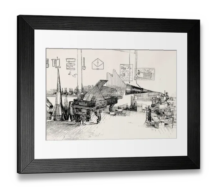 Framed Print : Laboratory of Thomas Edison