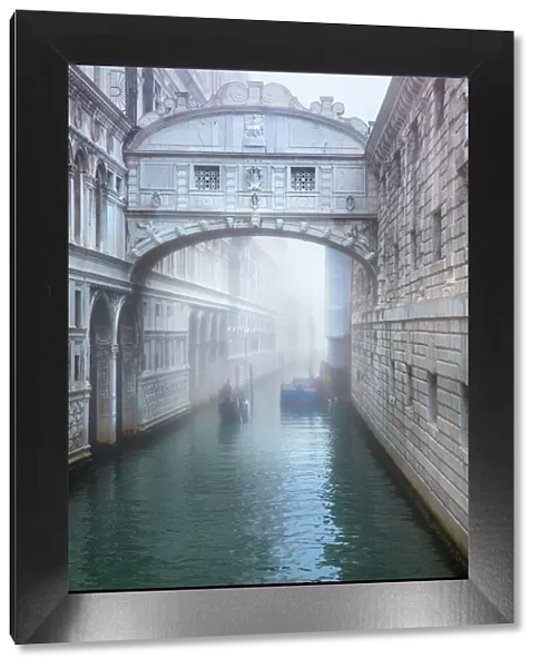 Bridge of Sighs In a Foggy Morning, Venice, Italy