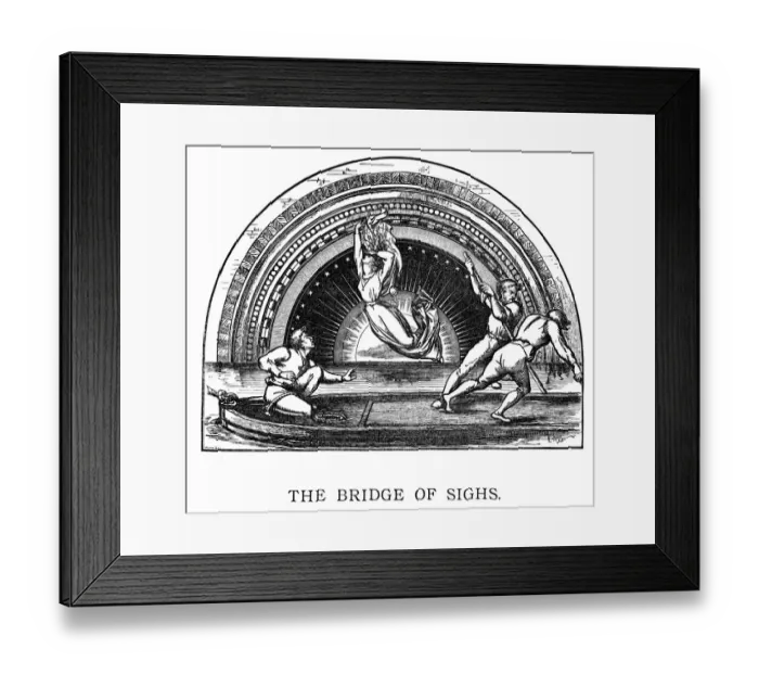 Framed Print : The Bridge of Sighs Framed Print : The Bridge of Sighs