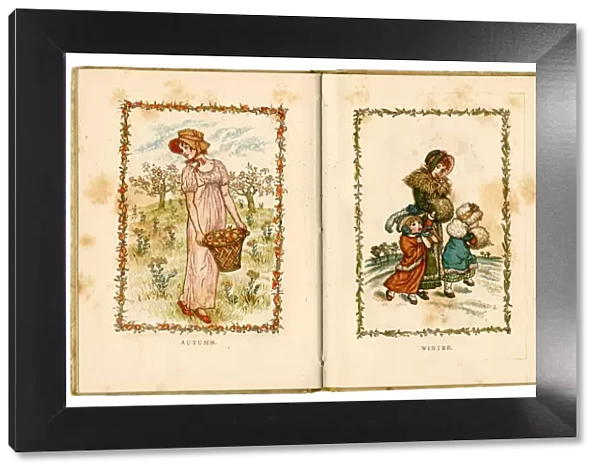 Autumn and Winter - Kate Greenaway 1883