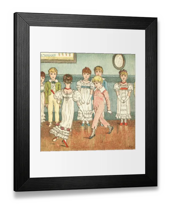 Framed Print : Regency style children dancing Framed Print : Regency style children dancing