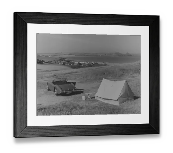 Framed Print : Cornish Camping Framed Print : Cornish Camping