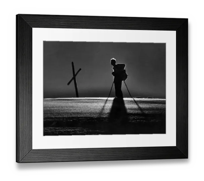 Framed Print : Sunlit Skier Framed Print : Sunlit Skier