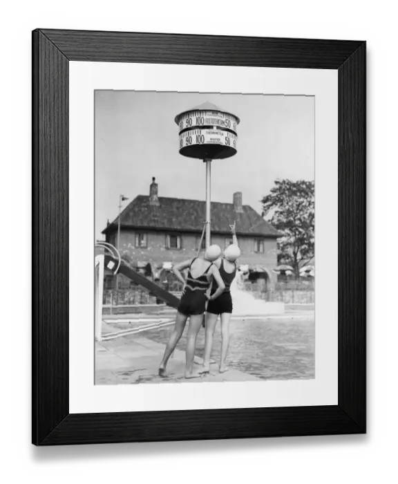 Framed Print : Dual Thermometer Framed Print : Dual Thermometer