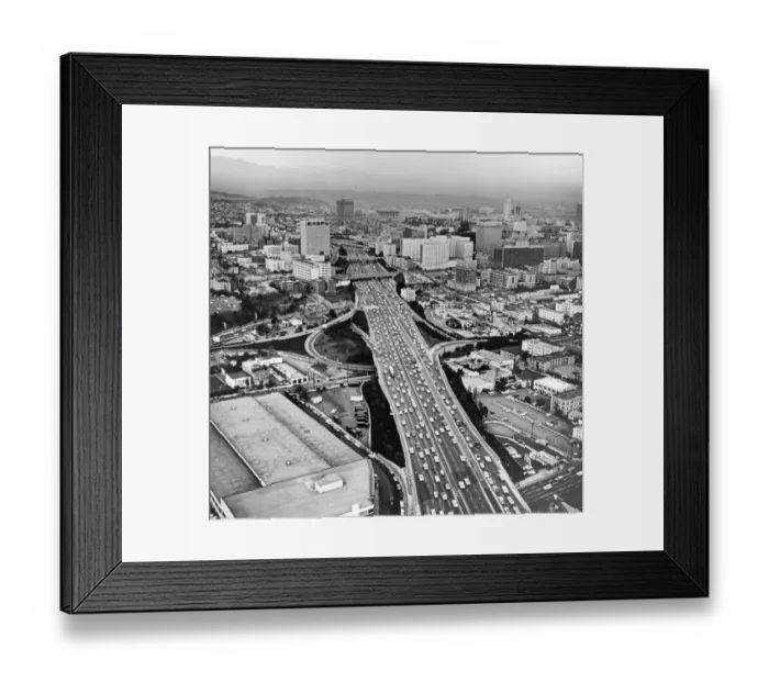Framed Print : LA Freeway