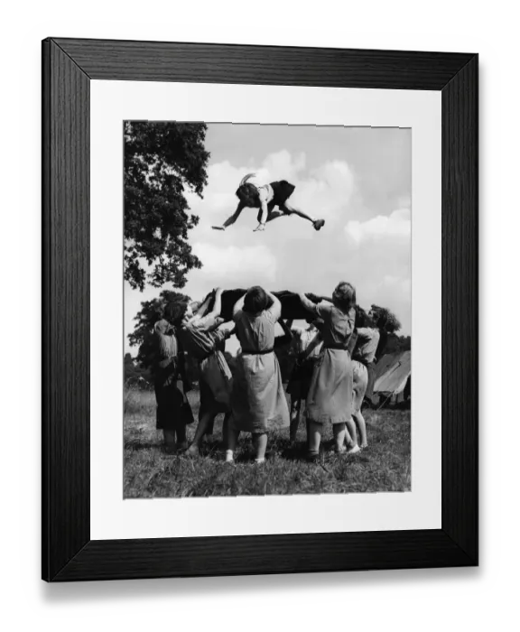 Framed Print : Blanket Tossing Framed Print : Blanket Tossing
