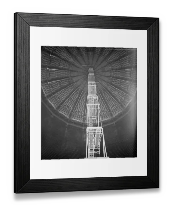 Framed Print : Inside A Gas Holder Framed Print : Inside A Gas Holder