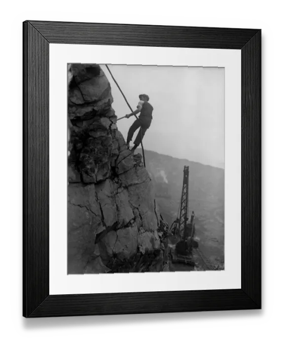 Framed Print : Quarry Worker Framed Print : Quarry Worker