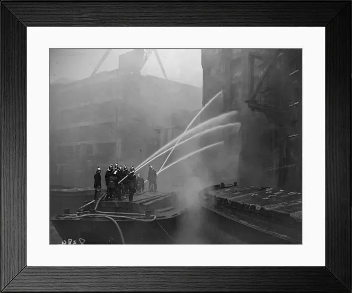 Framed Print : Wharf Fire Framed Print : Wharf Fire