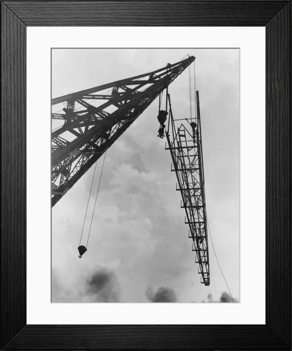 Framed Print : Crane At Work Framed Print : Crane At Work