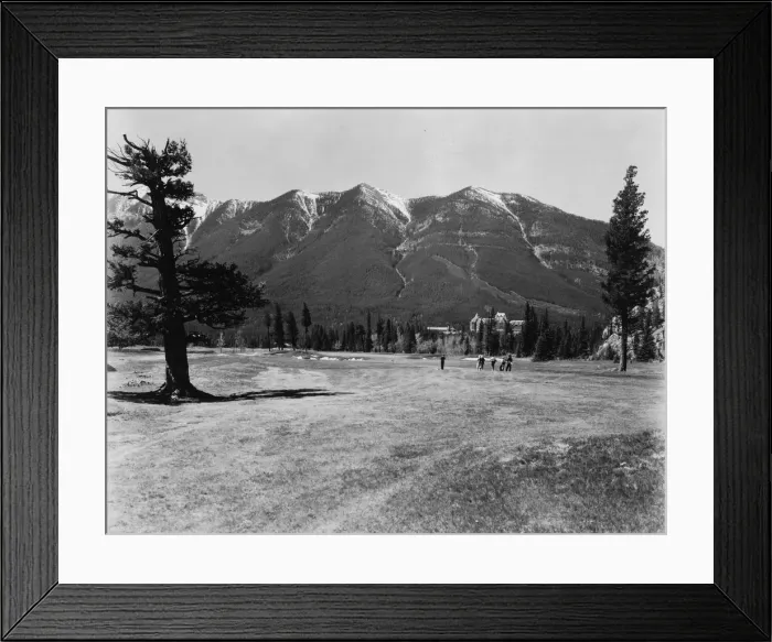 Framed Print : Golf At Banff Framed Print : Golf At Banff