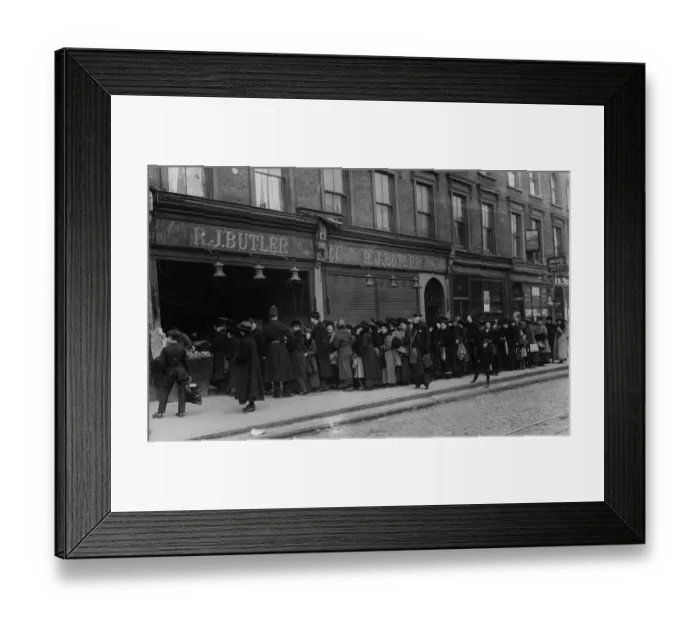Framed Print : Queuing For Spuds Framed Print : Queuing For Spuds