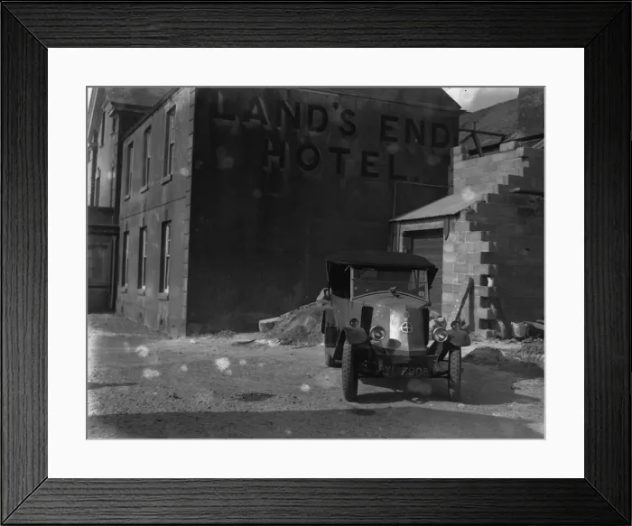 Framed Print : Lands End. circa 1926: The hotel at Lands End, in Cornwall Framed Print : Lands End. circa 1926: The hotel at Lands End, in Cornwall