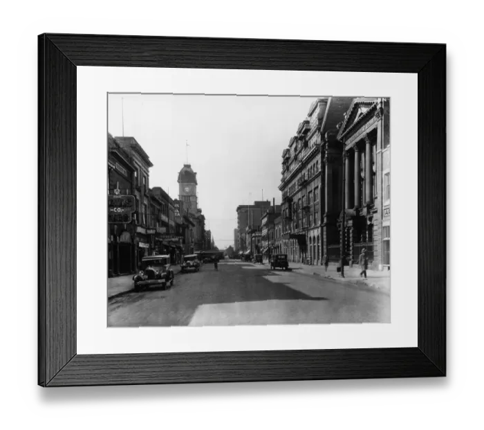 Framed Print : Canadian Town Framed Print : Canadian Town