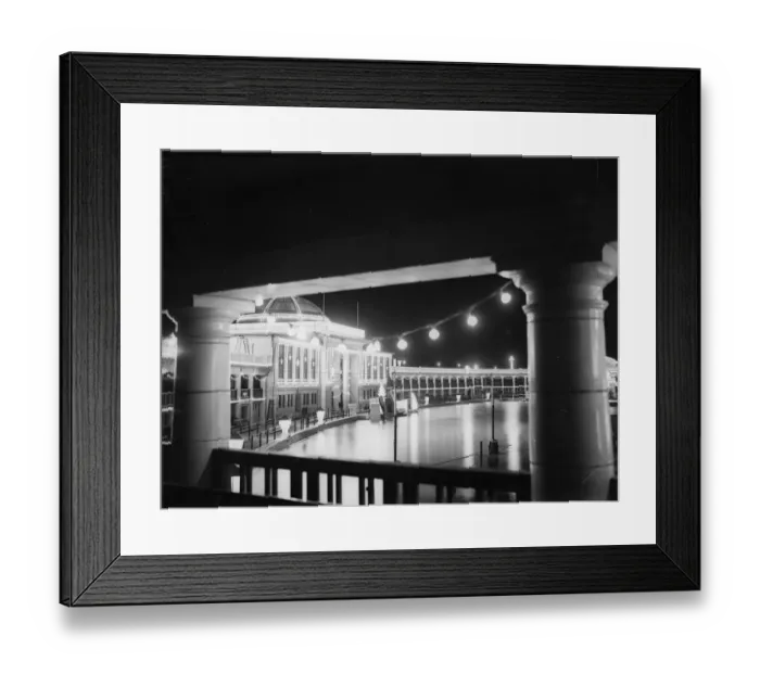 Framed Print : Seaside Lights Framed Print : Seaside Lights