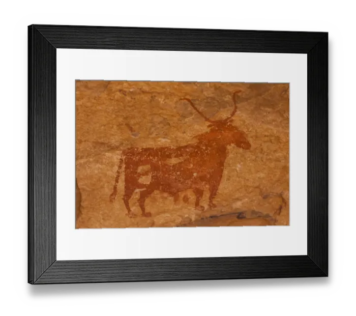 Framed Print : Prehistoric Petroglyphs in libian sahara desert Framed Print : Prehistoric Petroglyphs in libian sahara desert