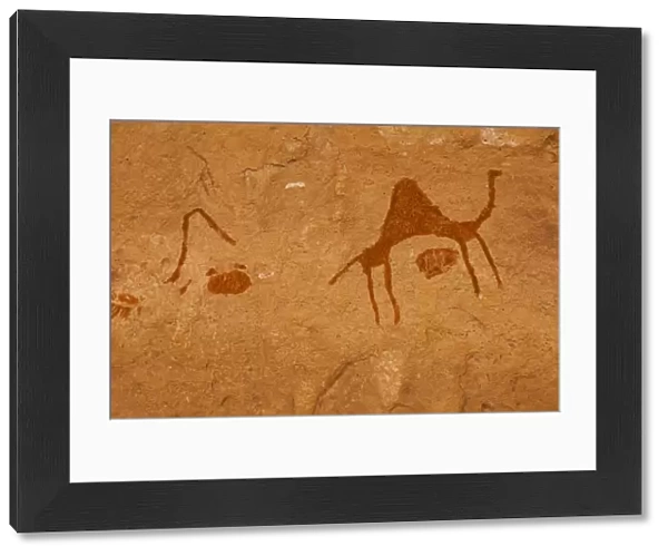 Prehistoric Petroglyphs in libian sahara desert