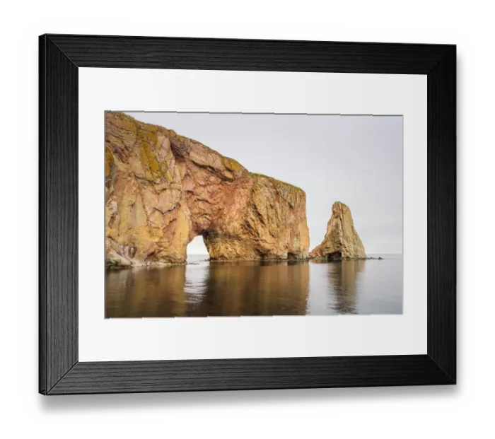 Framed Print : Pierced Rock (Rocher-Perce), Gasp├®, Canada Framed Print : Pierced Rock (Rocher-Perce), Gasp├®, Canada