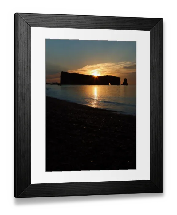 Framed Print : Sunrise in Perc├®, Gaspe Framed Print : Sunrise in Perc├®, Gaspe
