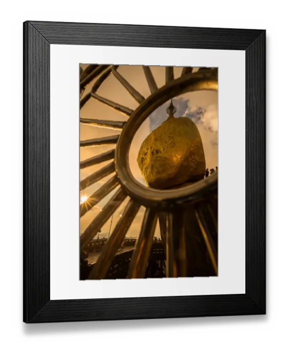 Framed Print : Kyaiktiyo pagoda one of the most amazing place in Myanmar during the sunset Framed Print : Kyaiktiyo pagoda one of the most amazing place in Myanmar during the sunset