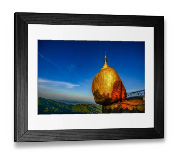 Framed Print : kyaitiyo pagoda in the morning myanma Framed Print : kyaitiyo pagoda in the morning myanma