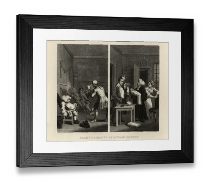 Framed Print : William Hogarths, Frontispiece to Tristram Shandy Framed Print : William Hogarths, Frontispiece to Tristram Shandy