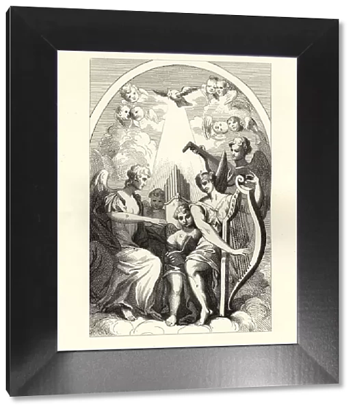 William Hogarths, Altar piece of St Clements Danes, Strand