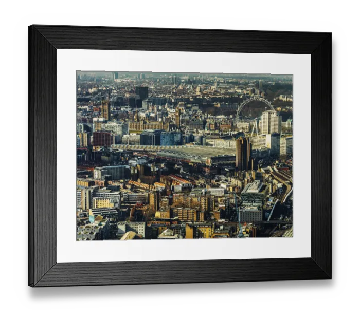 Framed Print : House of Parliament and Waterloo Station, London Framed Print : House of Parliament and Waterloo Station, London
