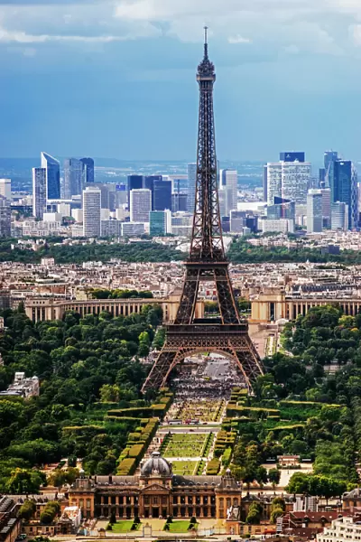 Eiffel Tower and La Defense, Paris, France