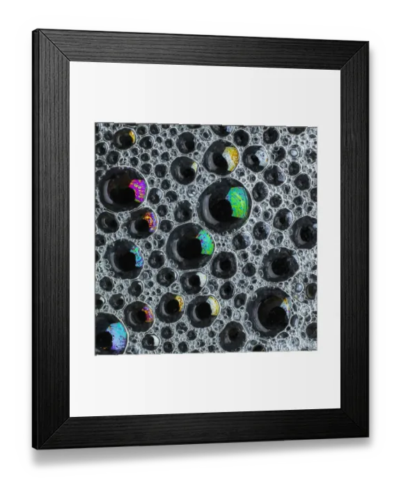 Framed Print : Bubbles, full frame Framed Print : Bubbles, full frame