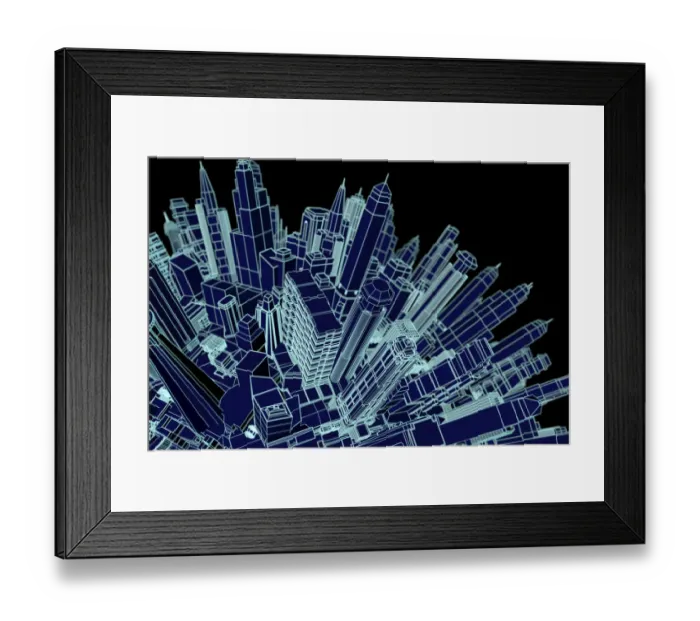 Framed Print : Overcrowded planet, conceptual illustration Framed Print : Overcrowded planet, conceptual illustration