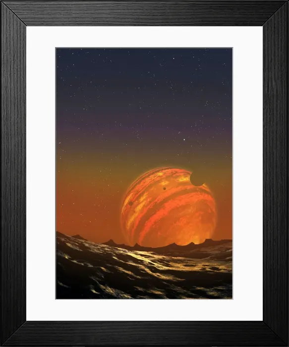 Framed Print : Illustration of a Free-Floating Planet Framed Print : Illustration of a Free-Floating Planet