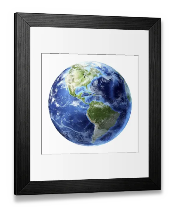 Framed Print : Americas, artwork Framed Print : Americas, artwork