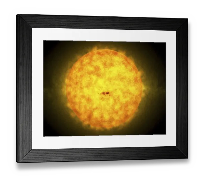 Framed Print : The sun, artwork Framed Print : The sun, artwork