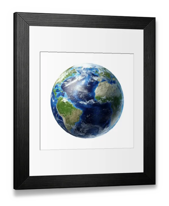 Framed Print : Atlantic Ocean, artwork Framed Print : Atlantic Ocean, artwork