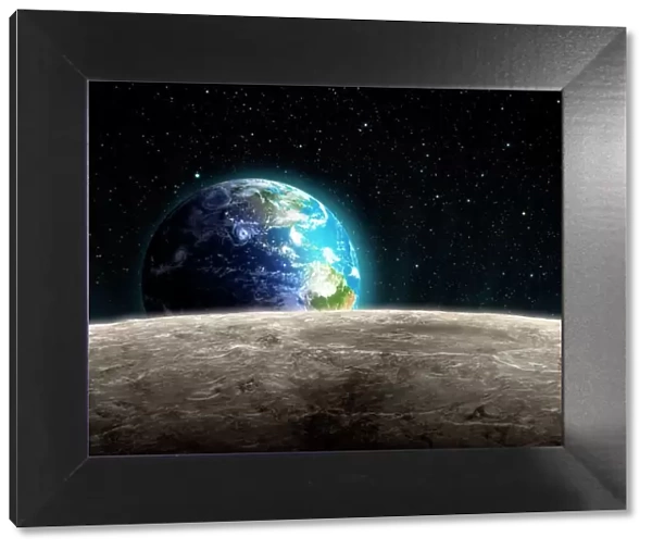 Earthrise from the Moon, artwork